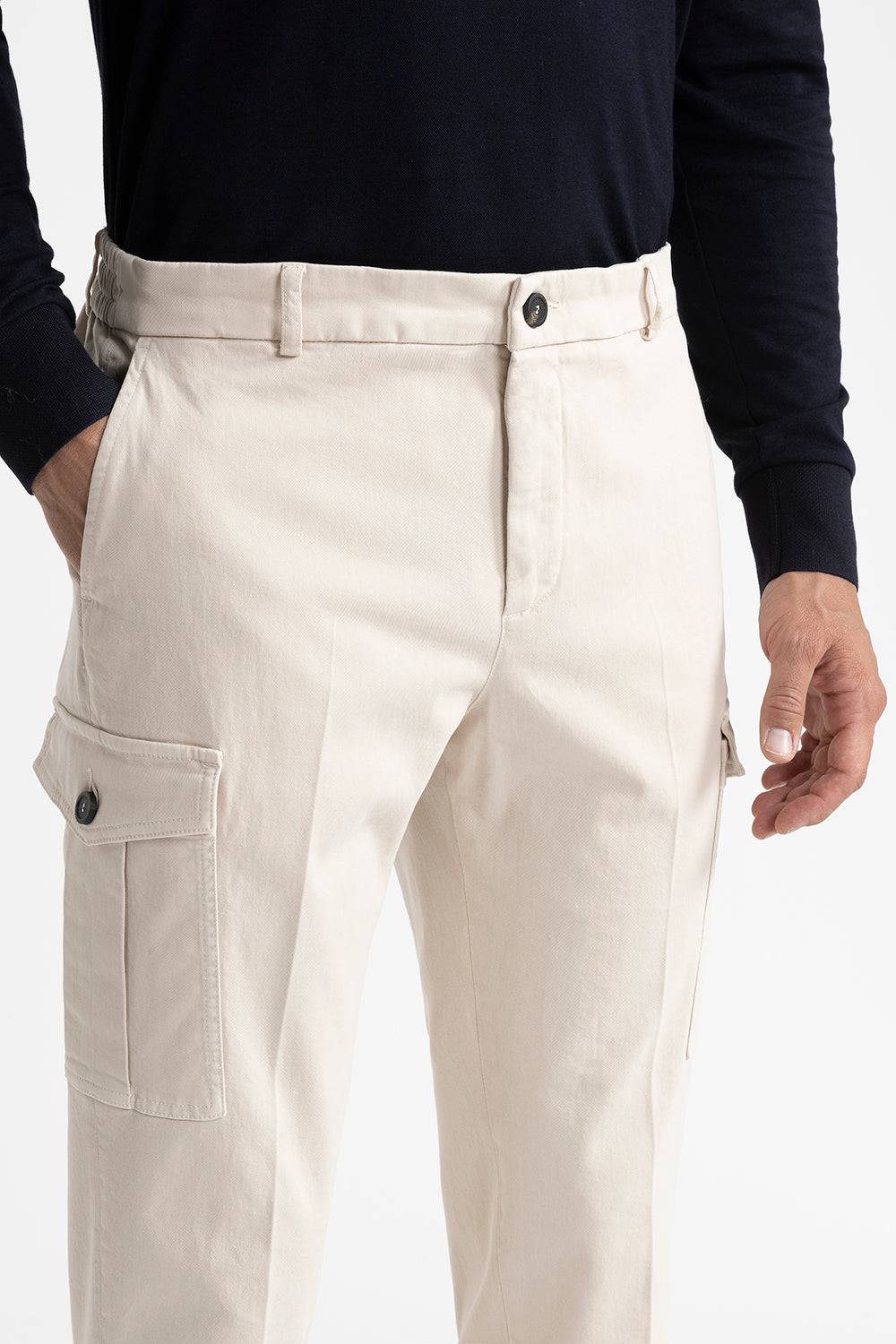 Peserico Pantalone chino tasconato in cotone Flash Sale