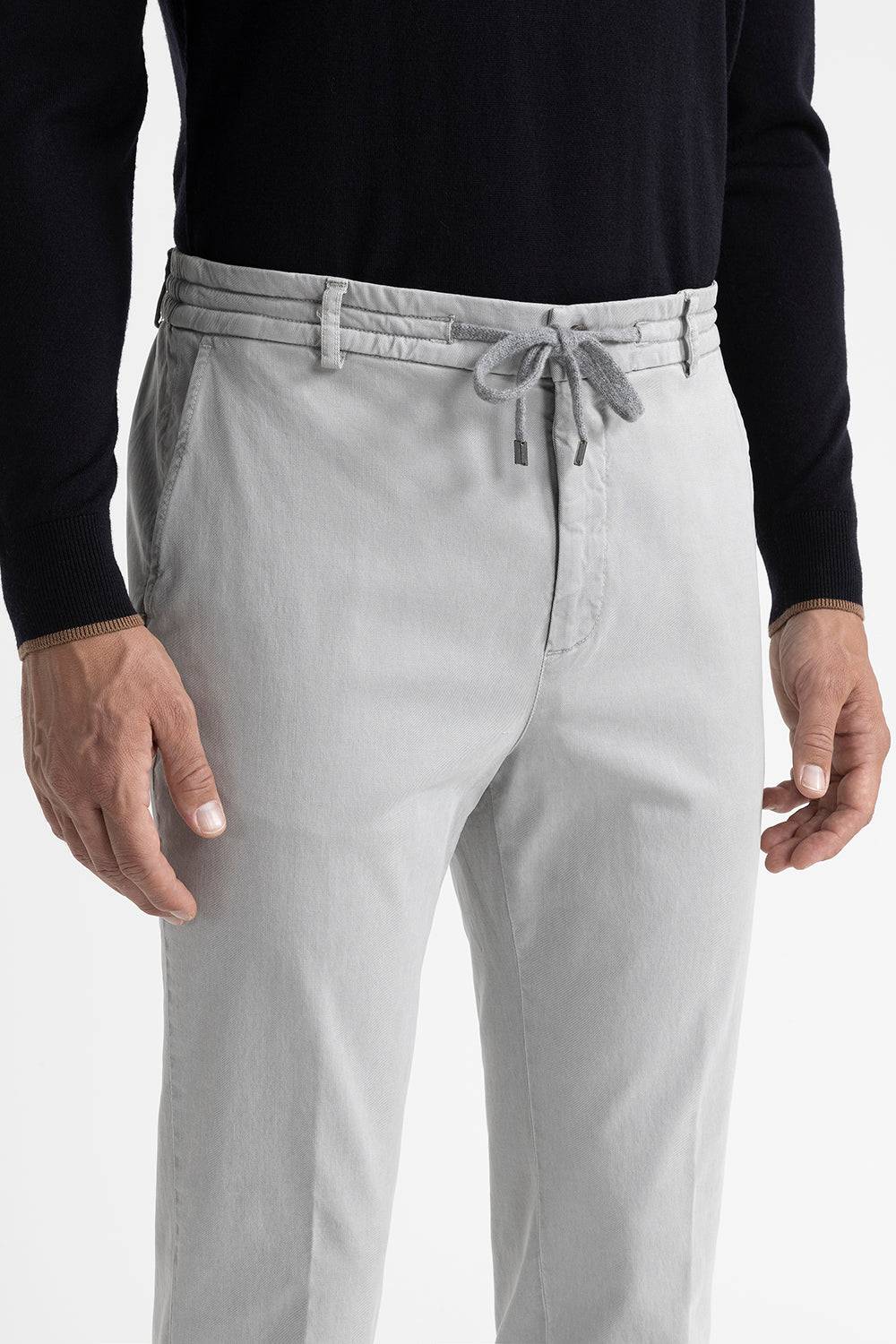 Peserico Pantalone jogger in cotone, seta e tencel Offerta esclusiva