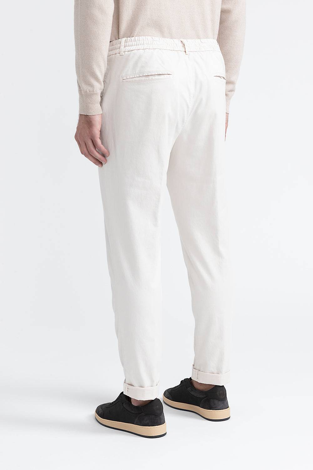 Peserico Pantalone jogger in cotone, seta e tencel Black Friday