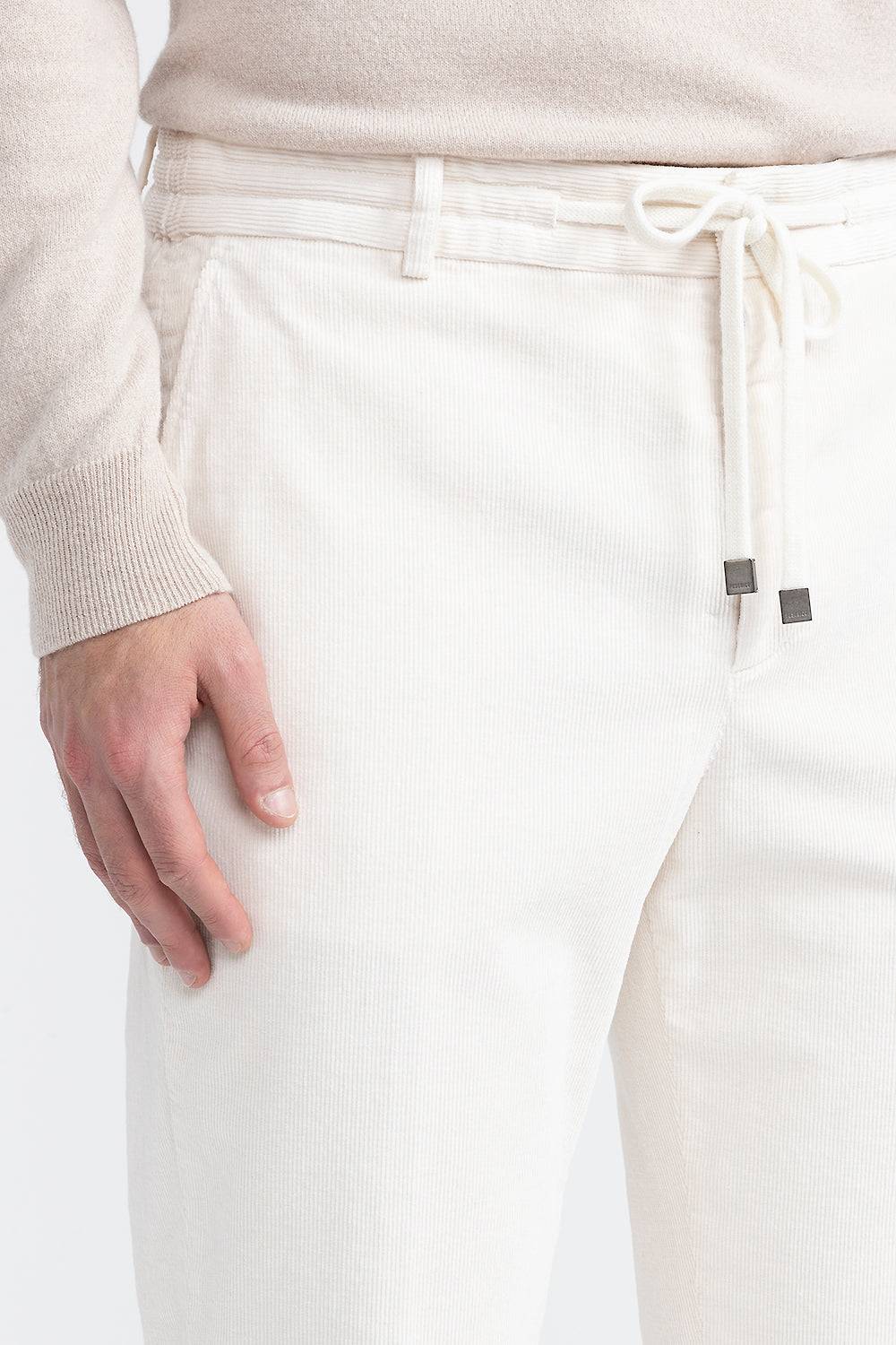 Peserico Pantalone jogger in velluto di cotone Offerta natalizia