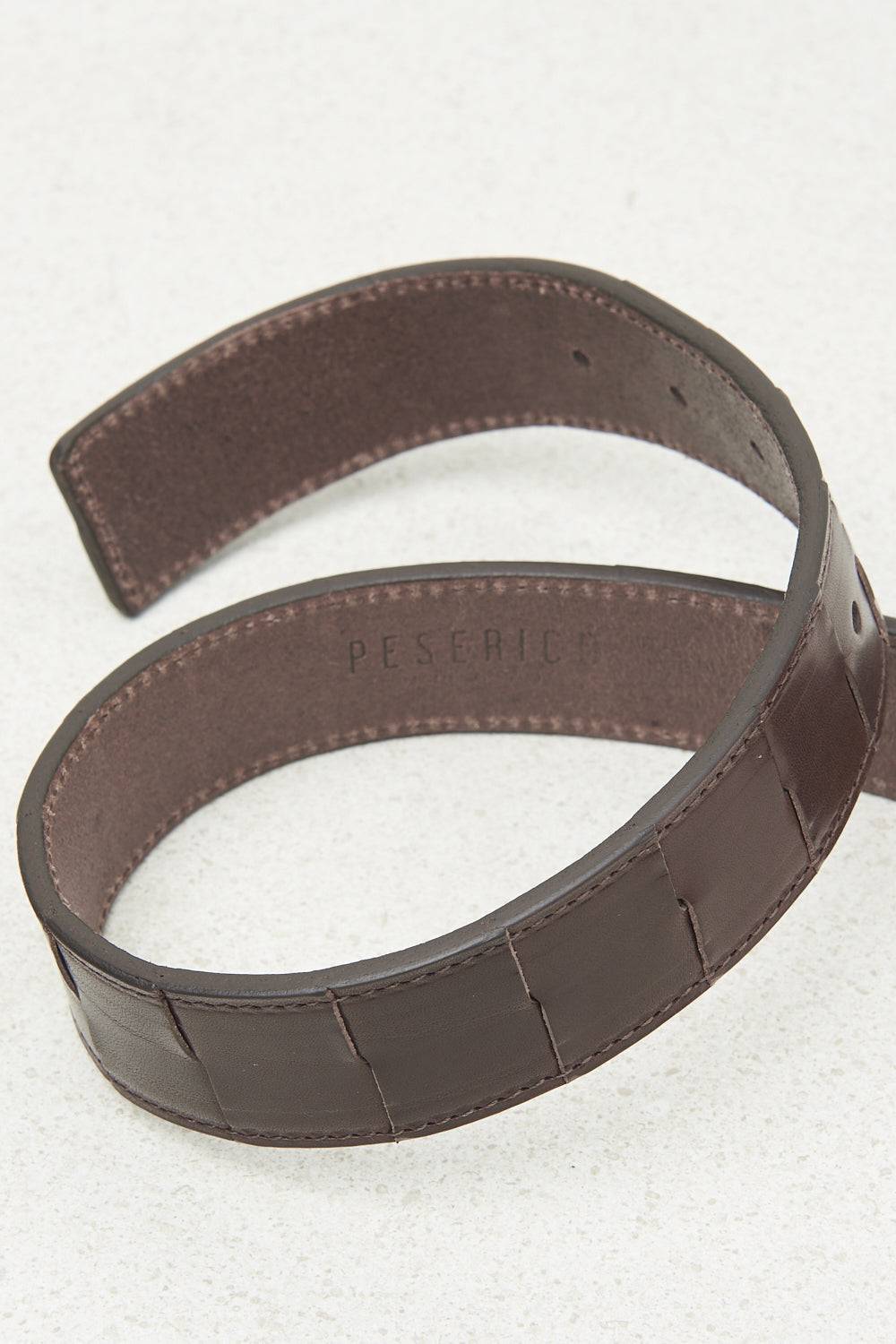 Peserico Cintura in vera pelle intrecciata Online Outlet