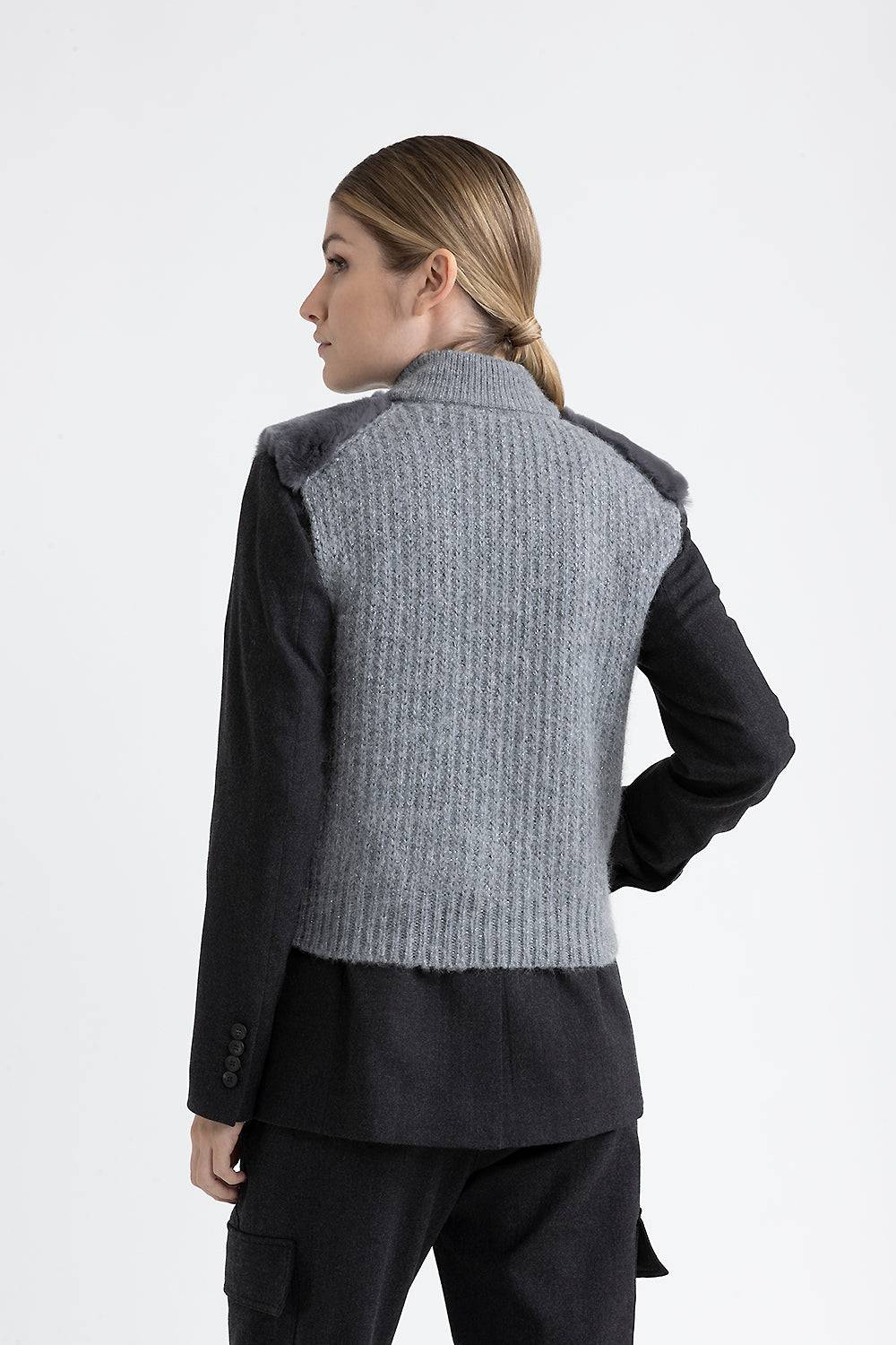 Peserico Gilet in tricot e pelo Fino al 65% di sconto