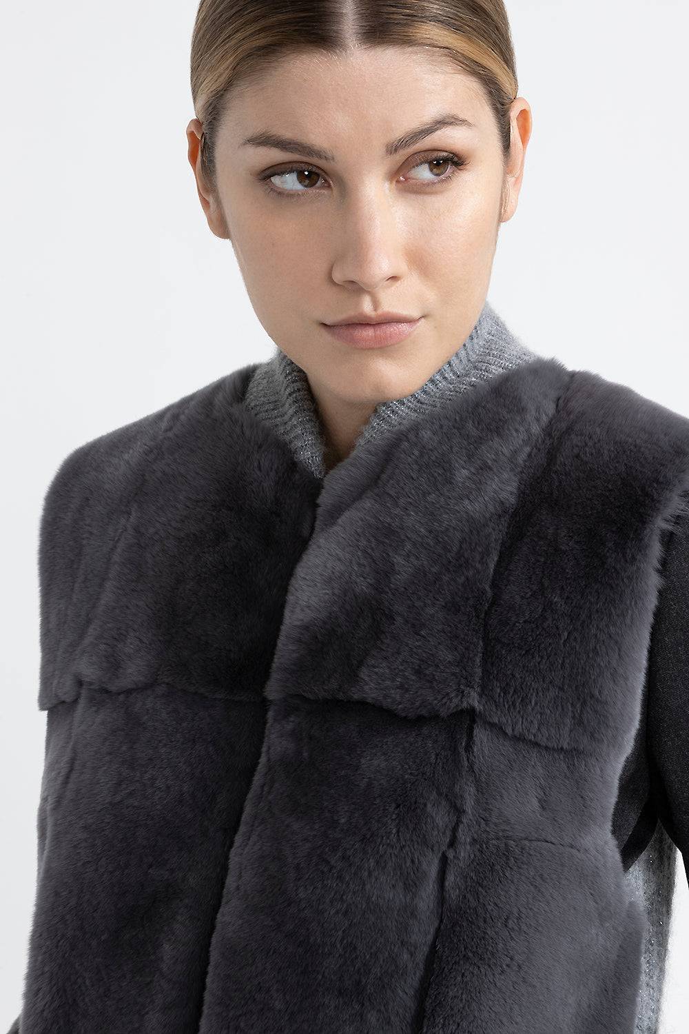Peserico Gilet in tricot e pelo Fino al 65% di sconto