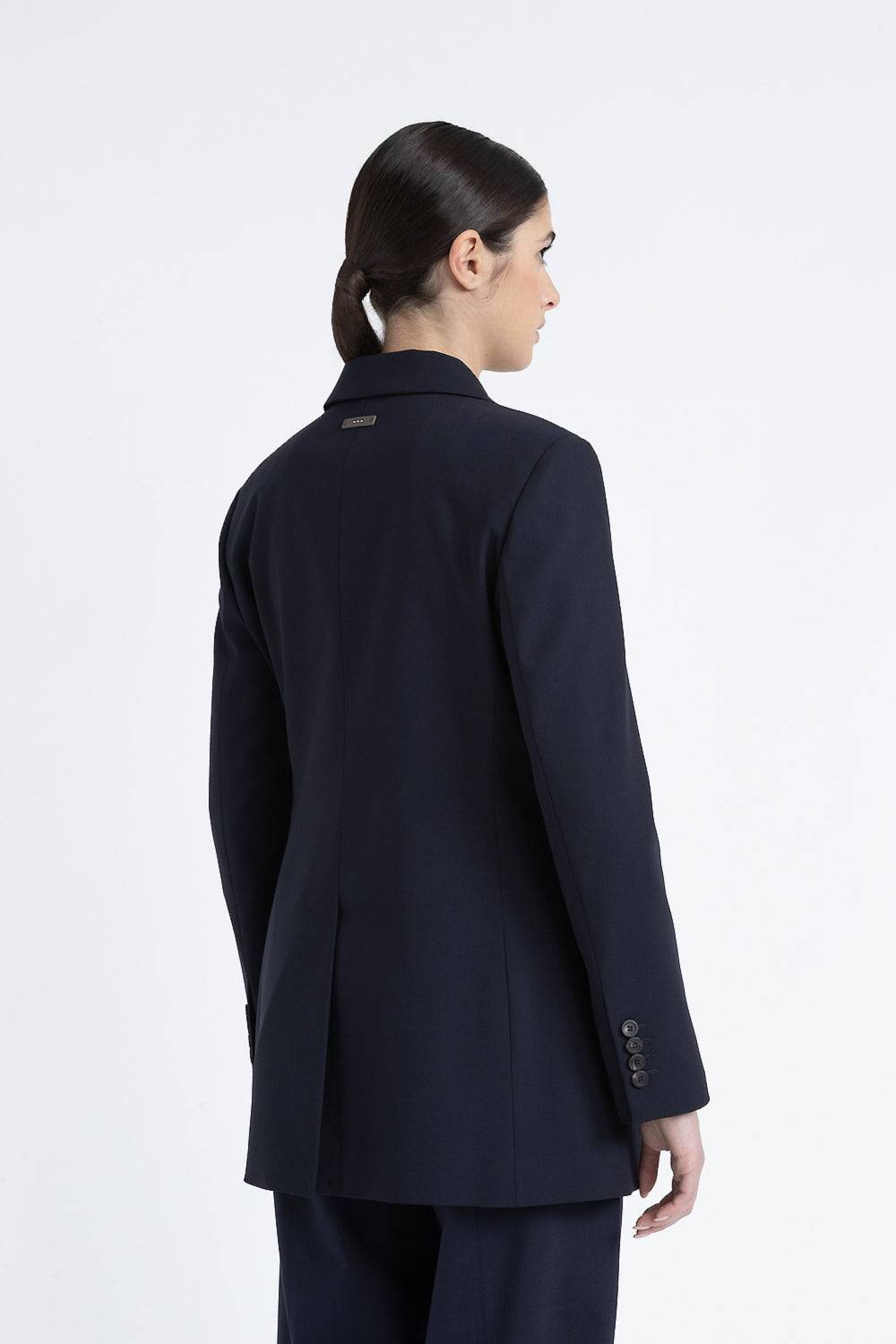 Peserico Blazer doppiopetto in lana tecnica Sostegno trimestrale