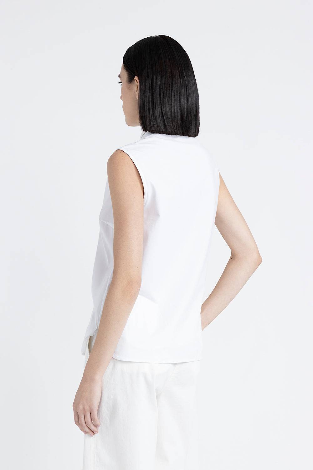 Peserico Camicia senza maniche in popeline Promozione