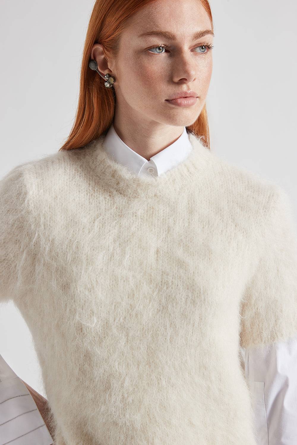 Peserico Camicia in popeline di cotone stretch Spedizione Gratuita
