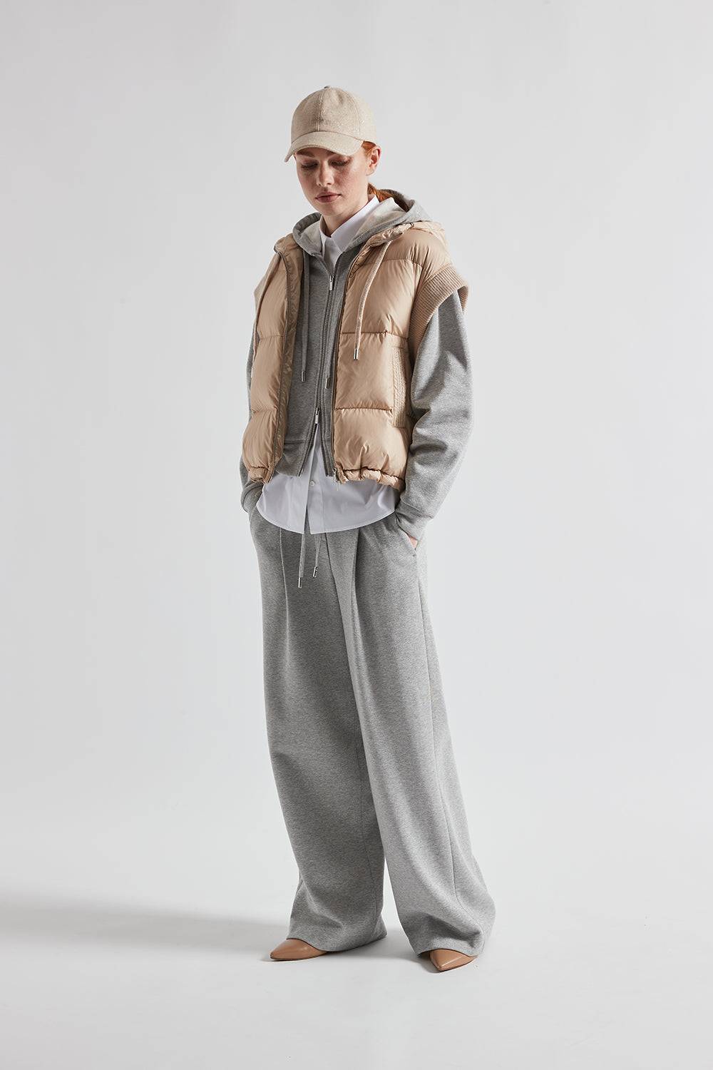 Peserico Pantalone in felpa garzata di cotone lurex Acquista Ora