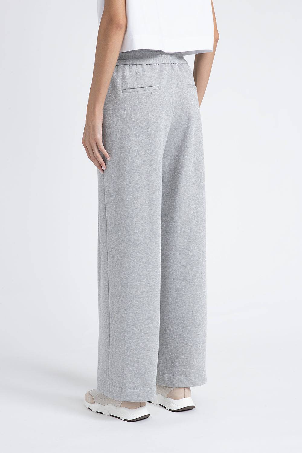 Peserico Pantalone in felpa garzata di cotone lurex Acquista Ora