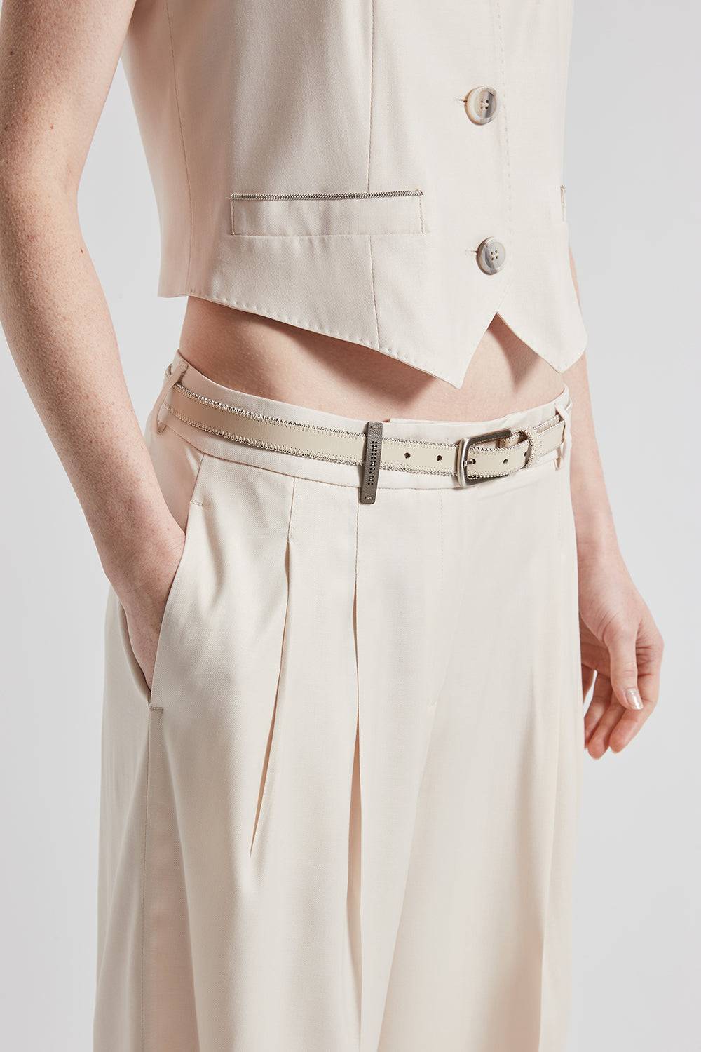 Peserico Pantalone wide in twill Online