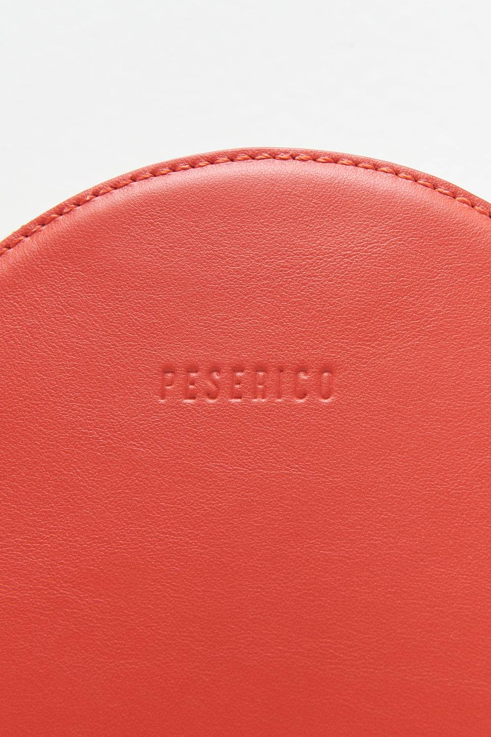 Peserico Borsa rotonda in vera pelle con polsiera e tracolla Hotsell