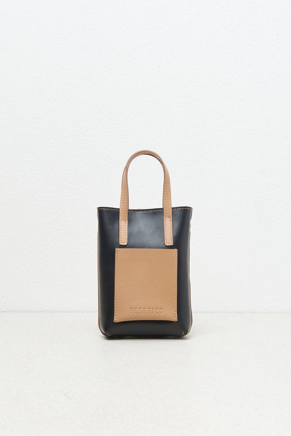 Peserico Borsa micro portacellulare in vera pelle Vendita Calda