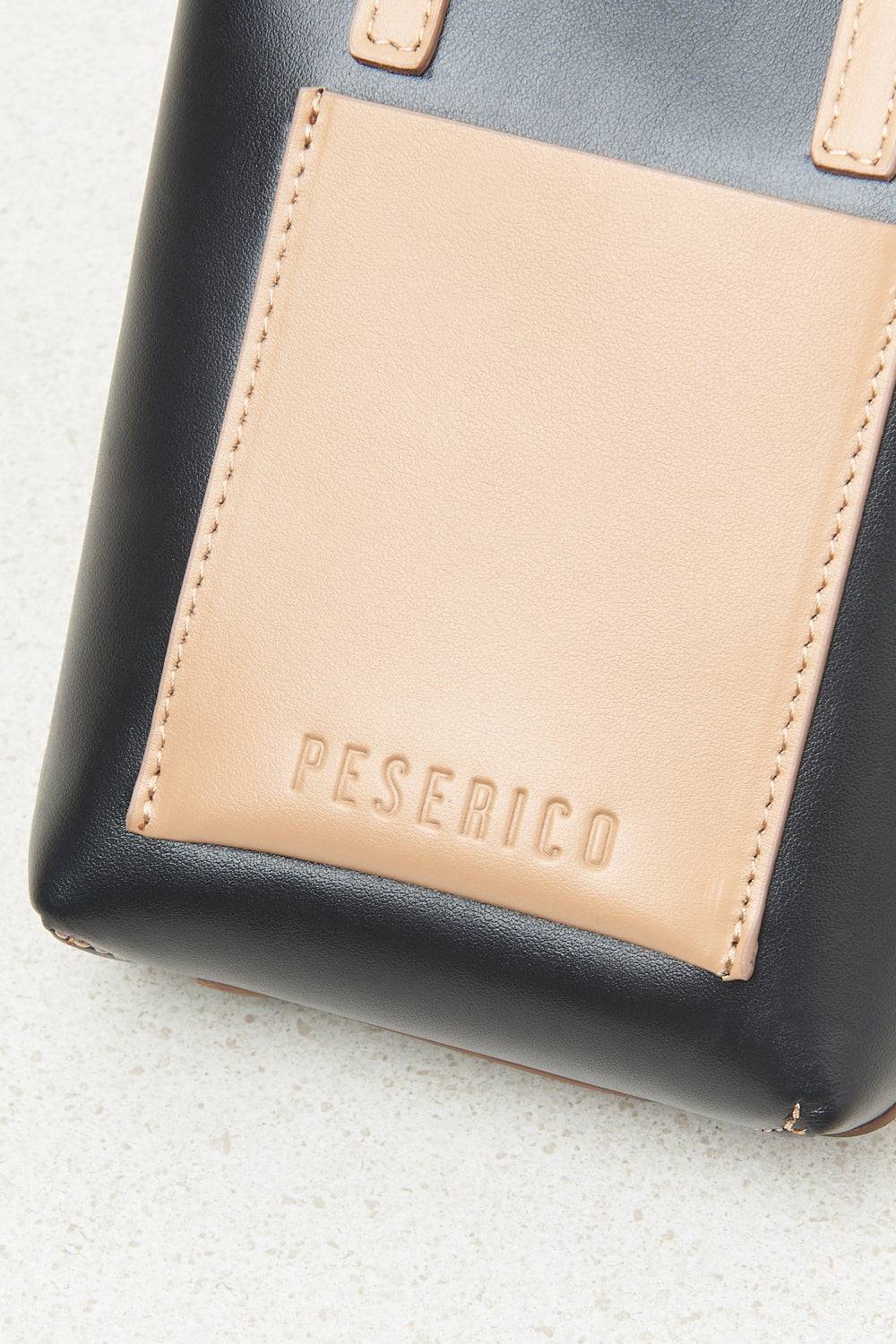 Peserico Borsa micro portacellulare in vera pelle Vendita Calda