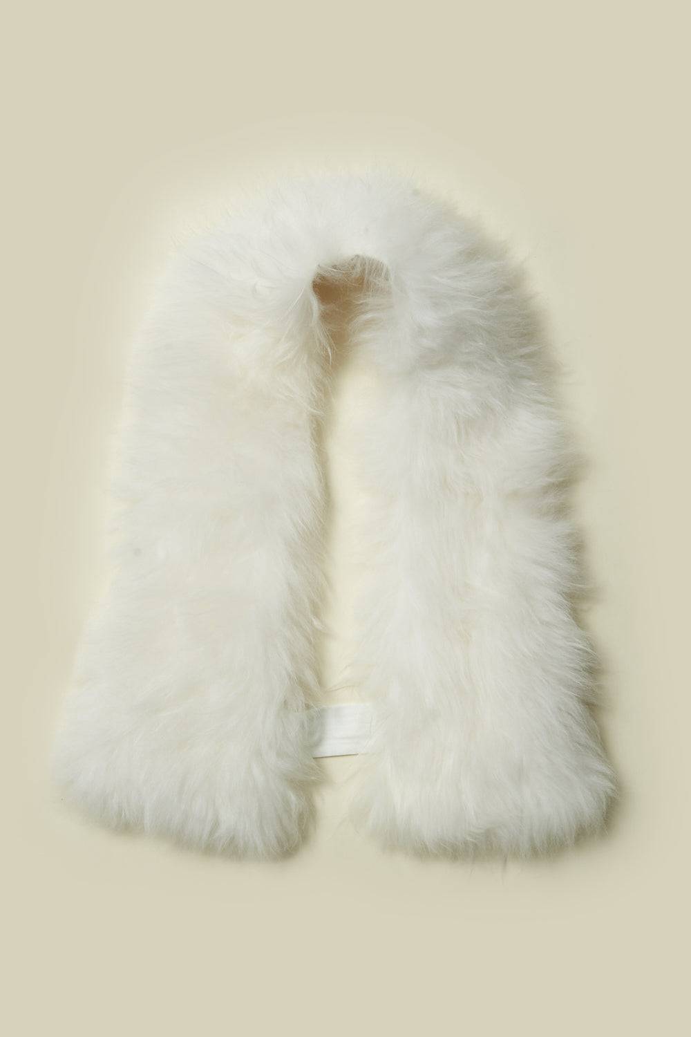 Peserico Collo in vero pelo di capra cashmere Saldi Di Fabbrica