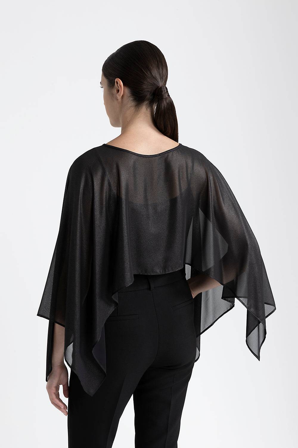 Peserico Poncho georgette laminata effetto bagnato I Più Venduti