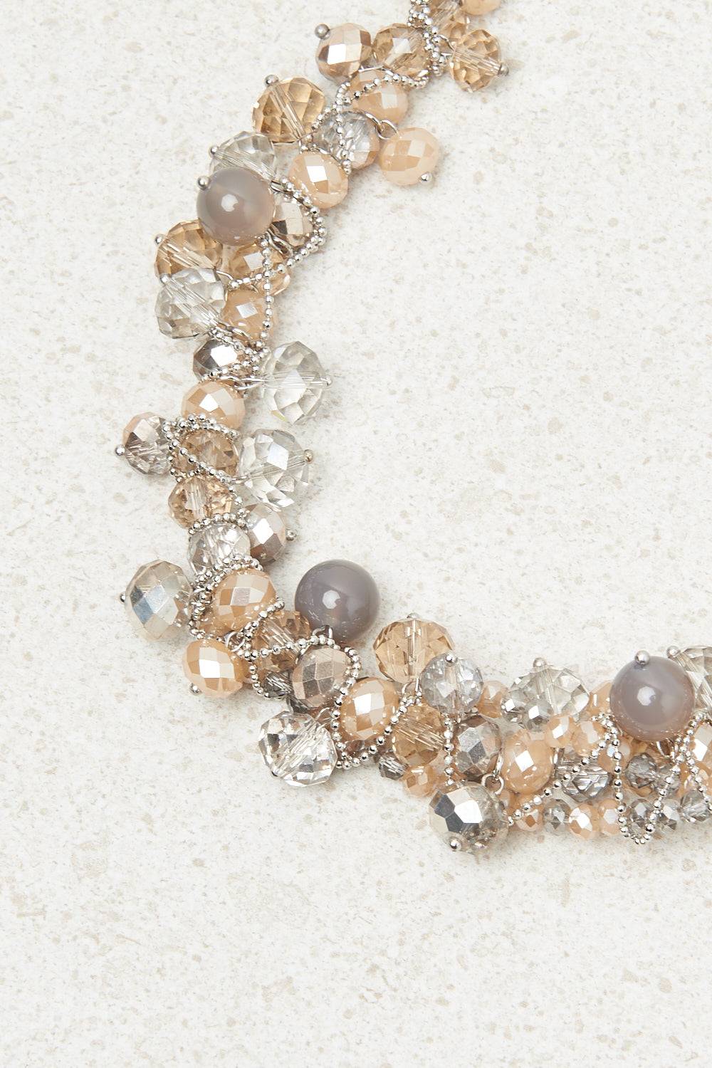 Peserico Collana girocollo con demi-cristalli e pietre dure Flash Sale