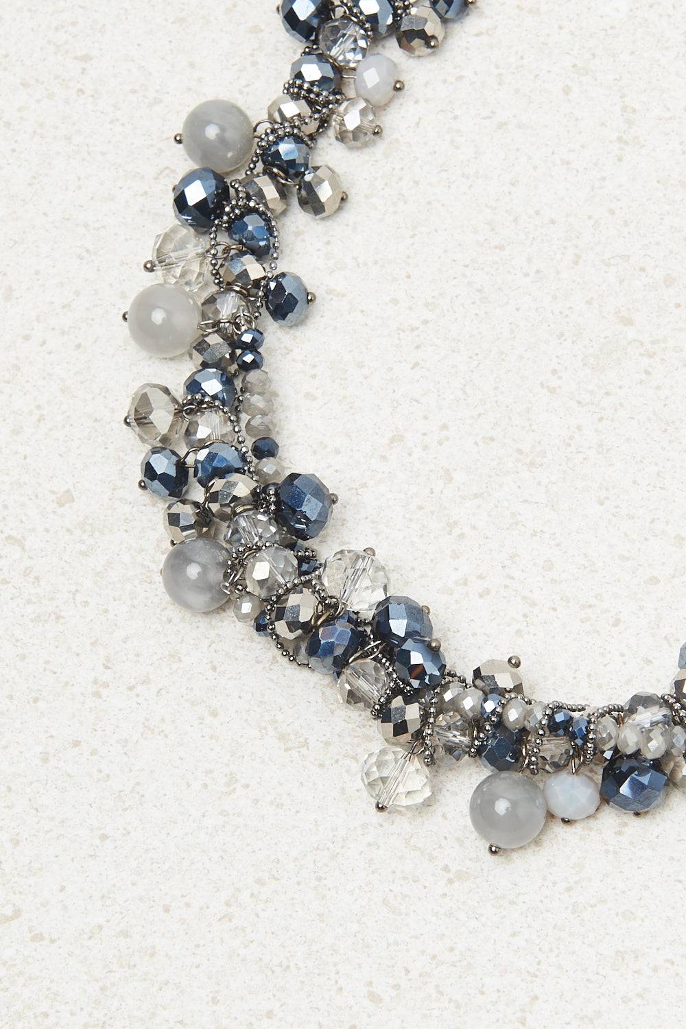 Peserico Collana girocollo con demi-cristalli e pietre dure Fornitura limitata