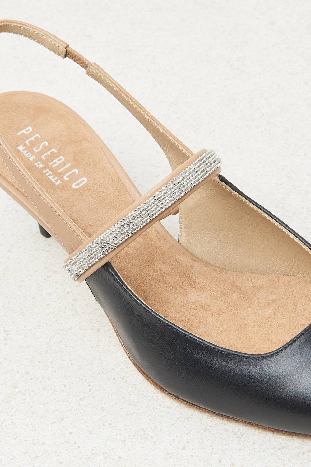 Peserico Décolleté con tacco basso in vera pelle Offerta Anniversario
