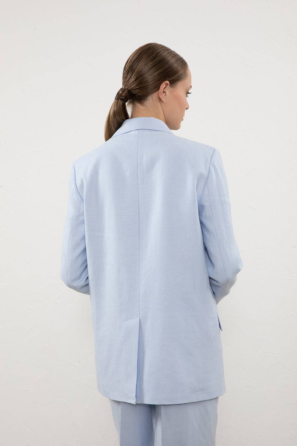 Peserico Blazer doppiopetto in gabardina di puro lino Grandi sconti