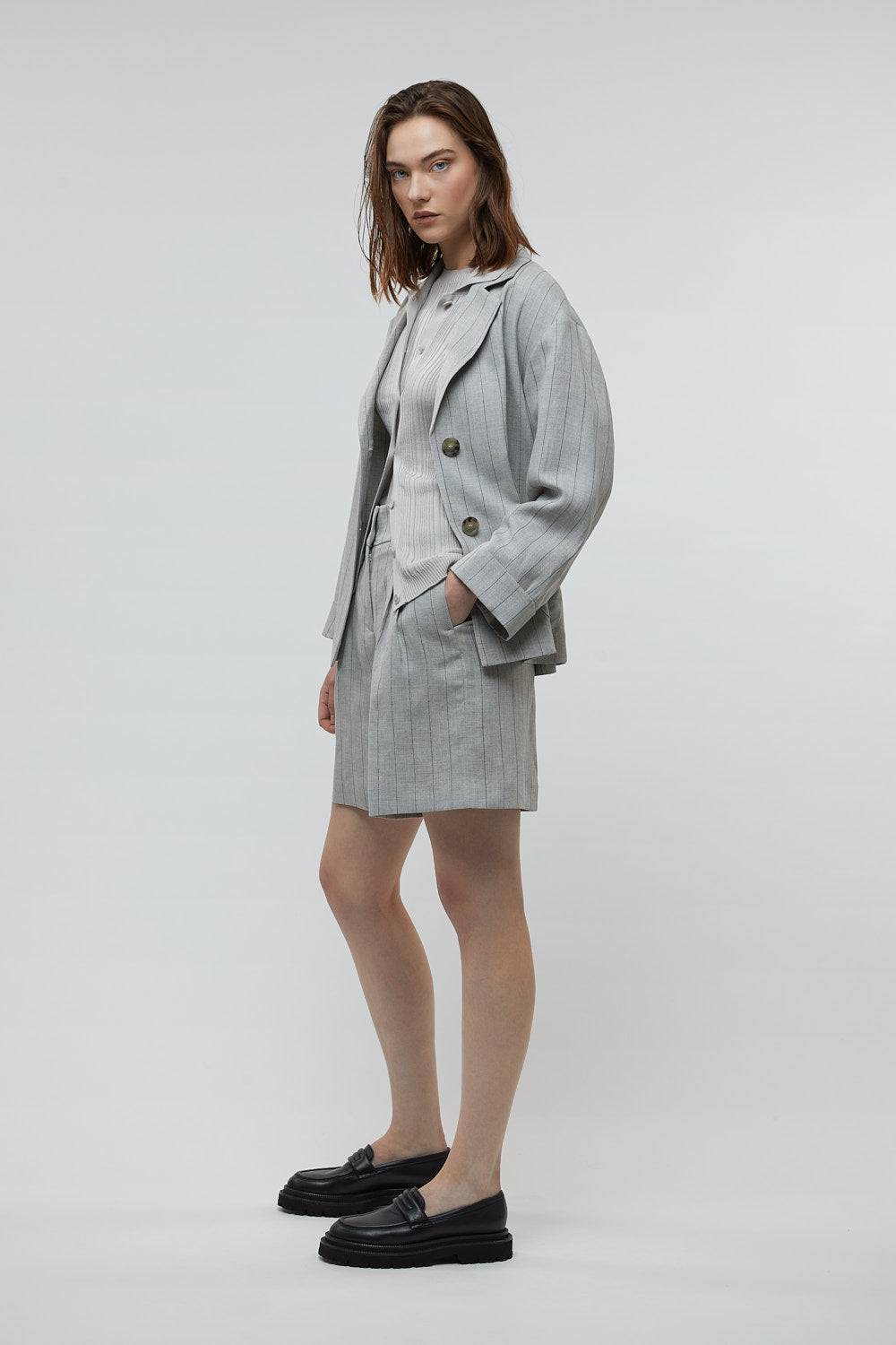 Peserico Blazer monopetto in lino, viscosa e lurex Nuovi prodotti