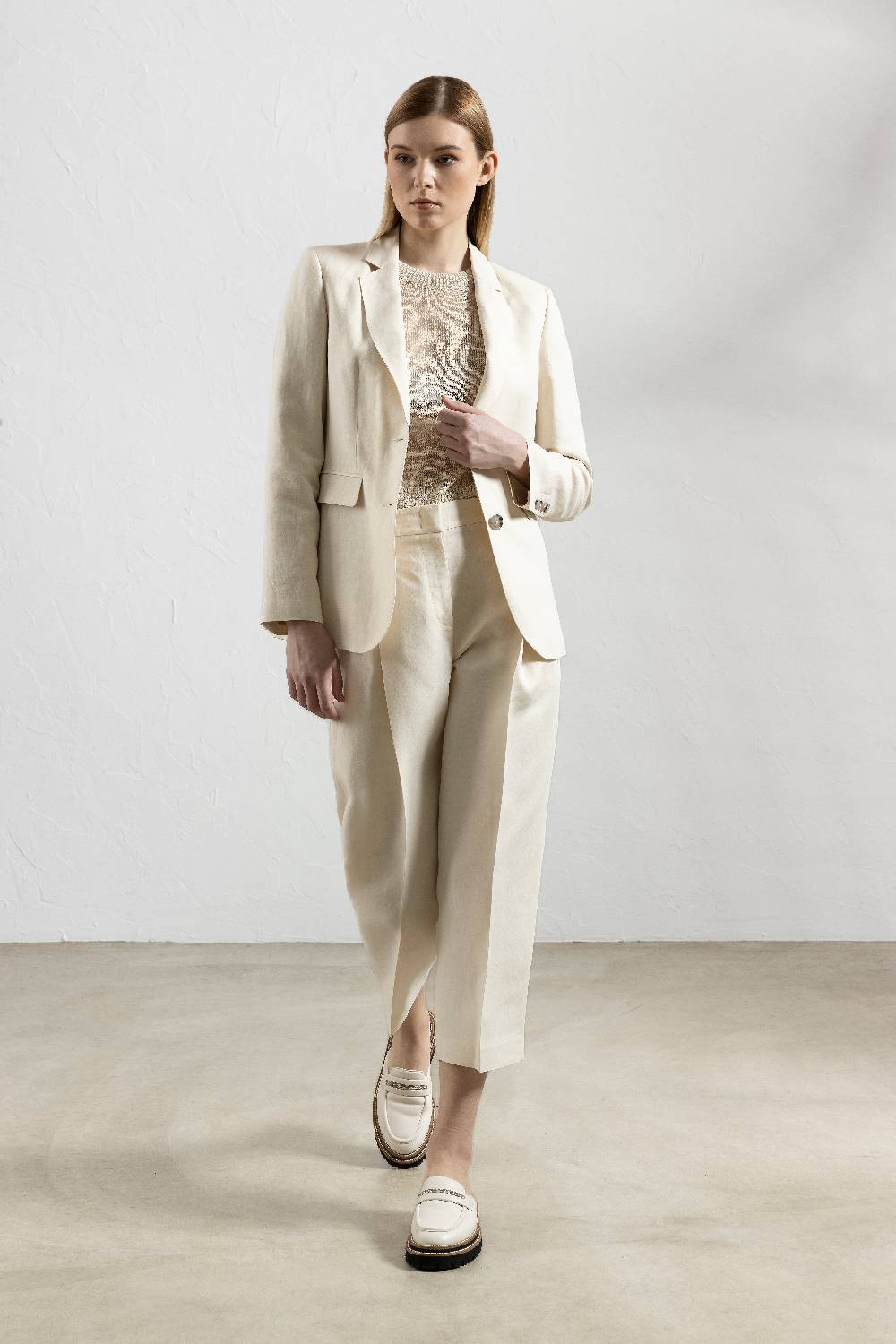 Peserico Blazer monopetto in lino e viscosa Bestseller