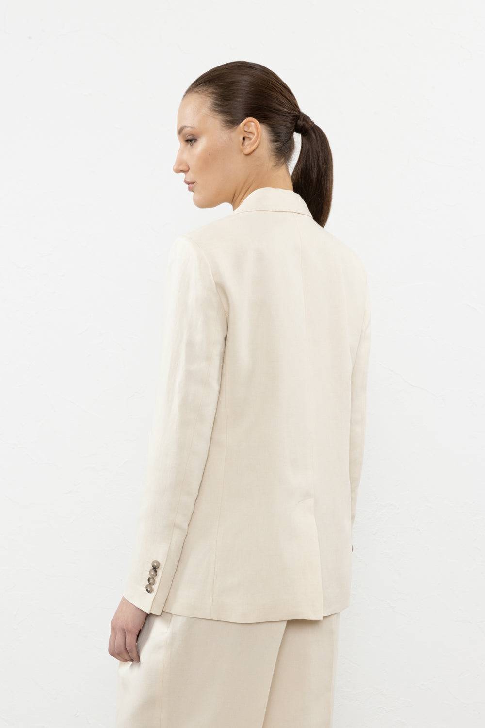 Peserico Blazer monopetto in lino e viscosa Bestseller