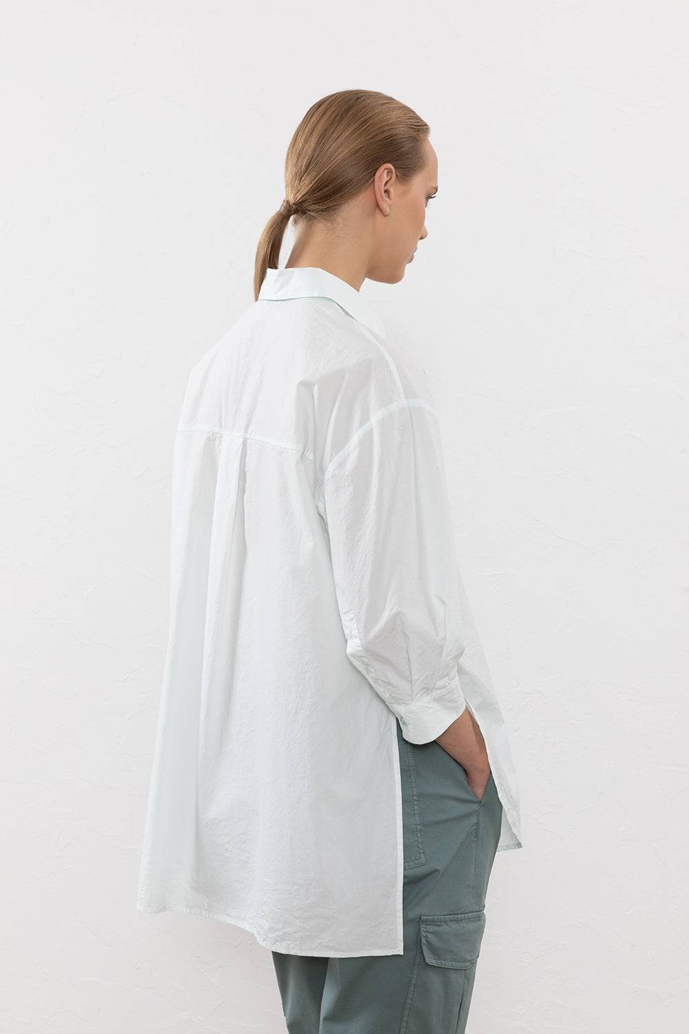 Peserico Camicia in popeline di cotone clean unito Enormi risparmi