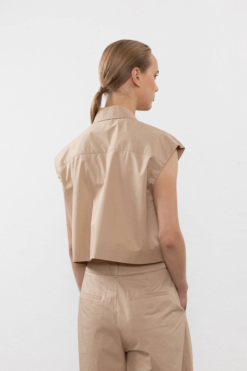 Peserico Top in raso leggero di cotone mano vela Prezzo basso