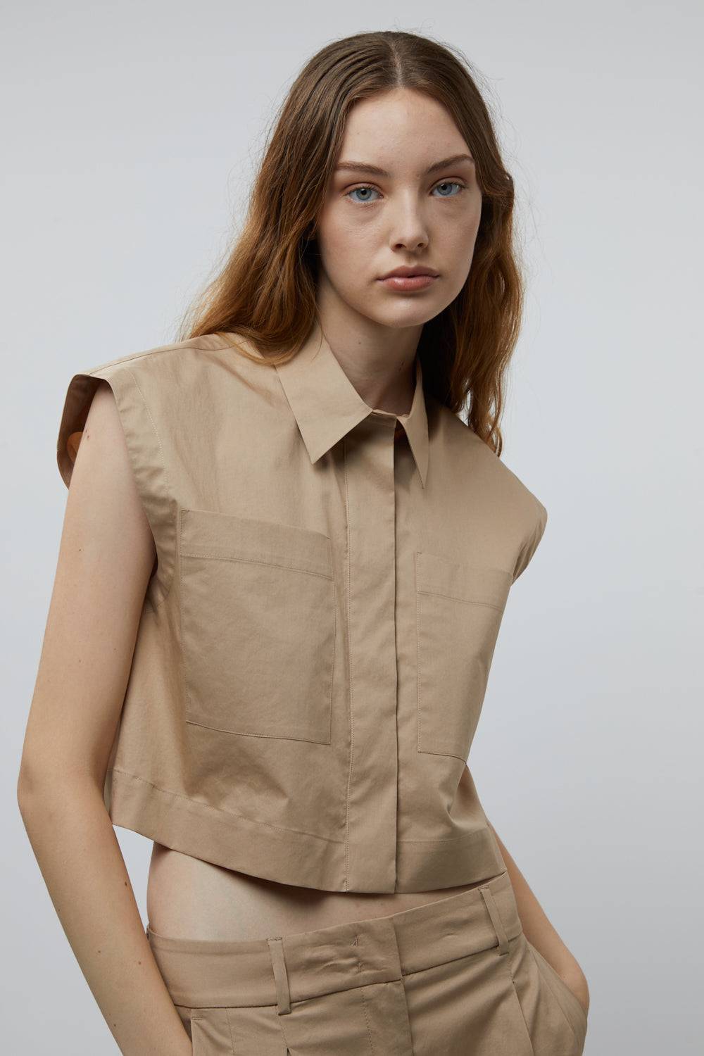 Peserico Top in raso leggero di cotone mano vela Prezzo basso