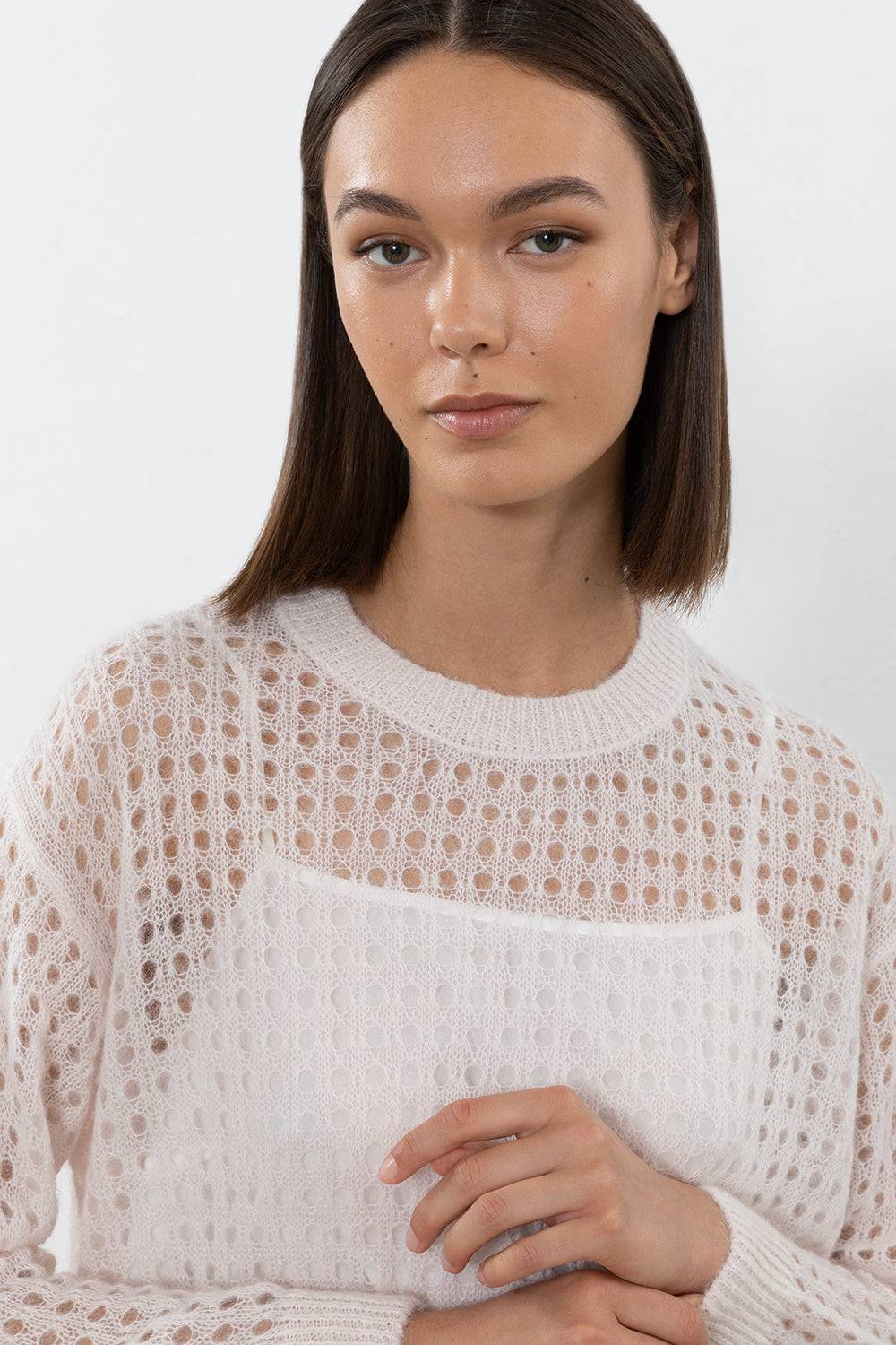 Peserico Maglia in leggero filato di baby suri alpaca Fino al 60% di sconto