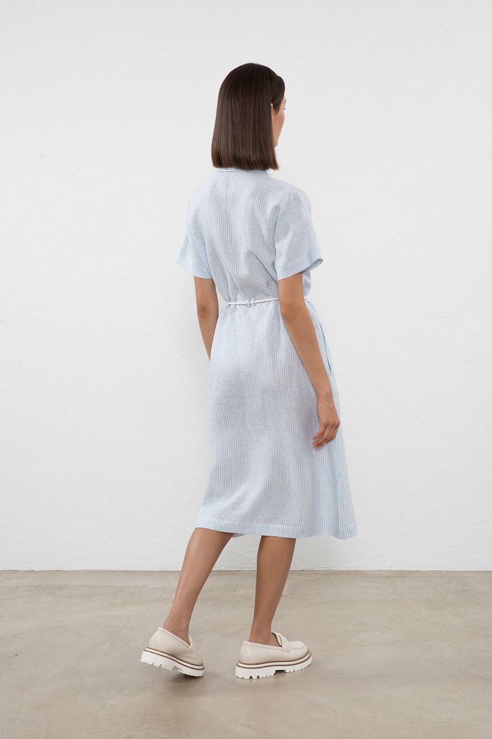 Peserico Abito midi in puro lino Only for today