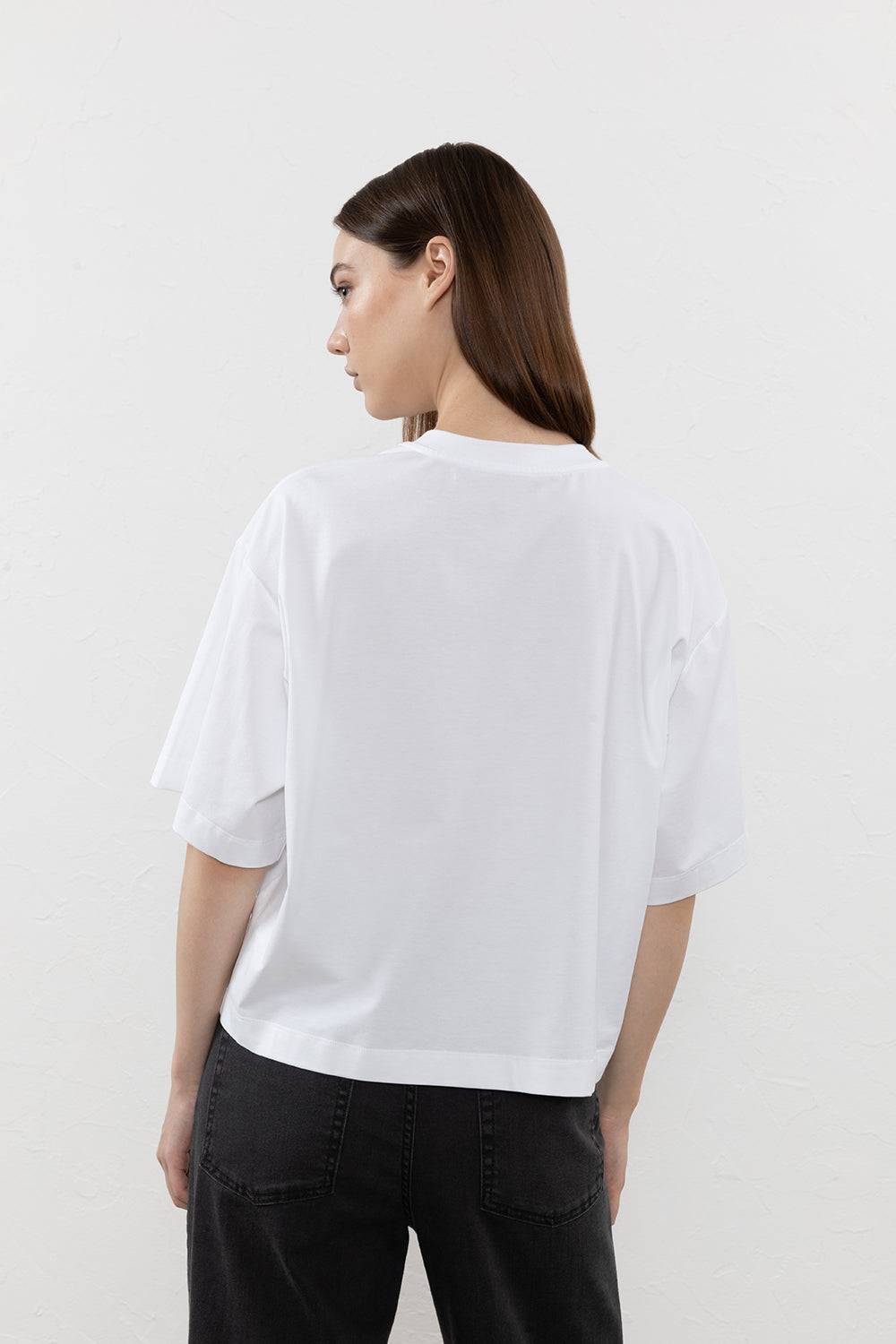 Peserico T-shirt in jersey di cotone Black Friday Prezzi