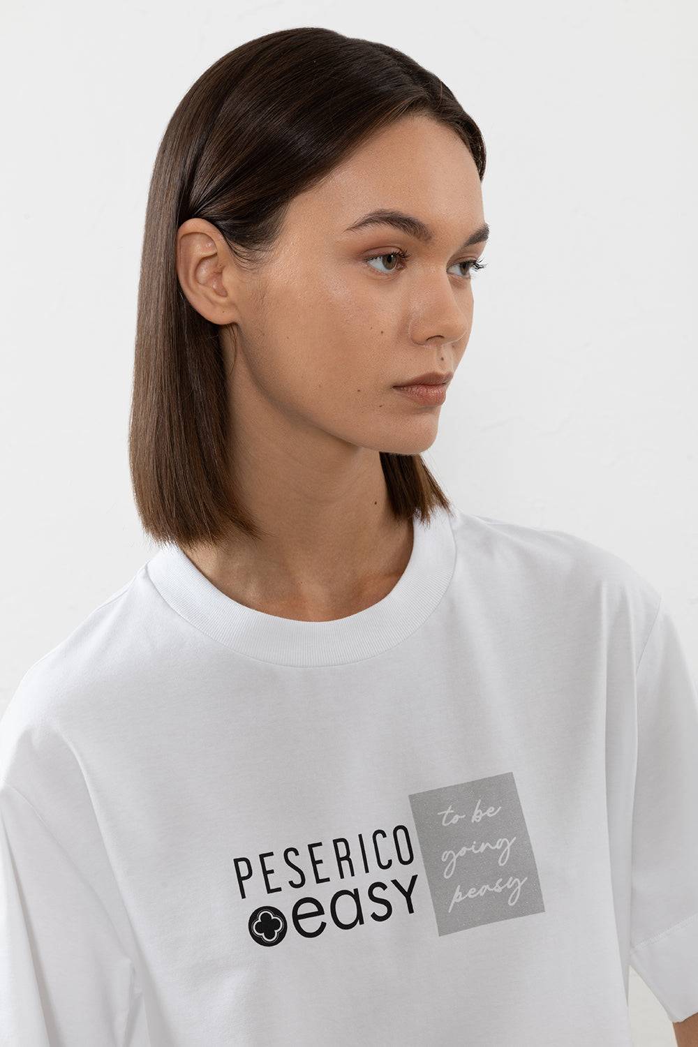 Peserico T-shirt in jersey di cotone In vendita