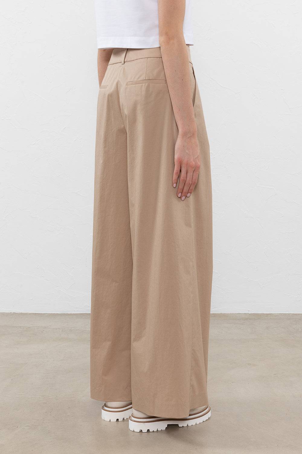 Peserico Pantalone in raso leggero di cotone mano vela Qualità