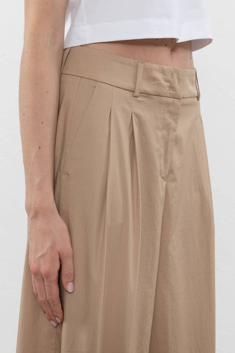 Peserico Pantalone in raso leggero di cotone mano vela Qualità
