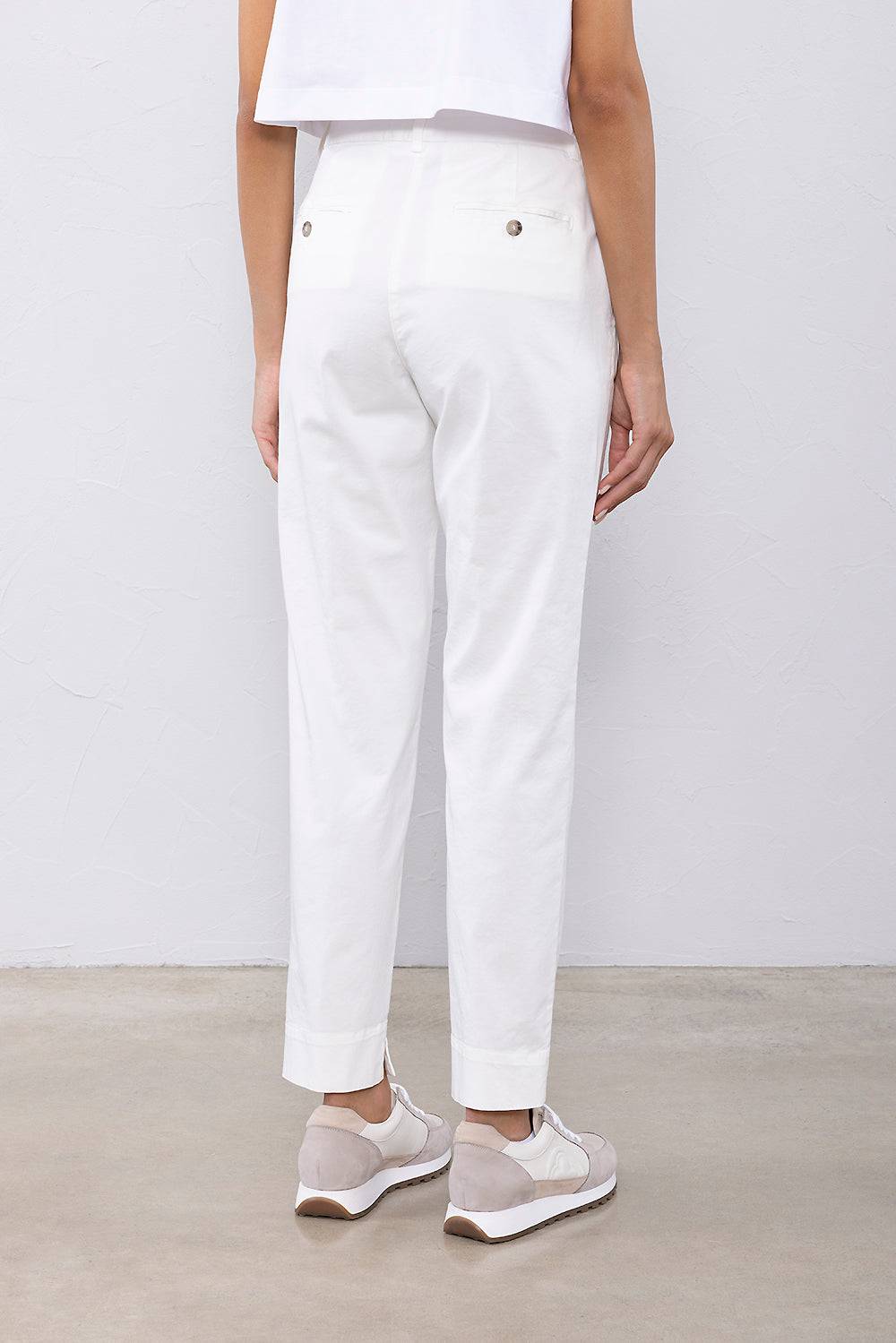 Peserico Pantalone in gabardine leggera di cotone Vendita