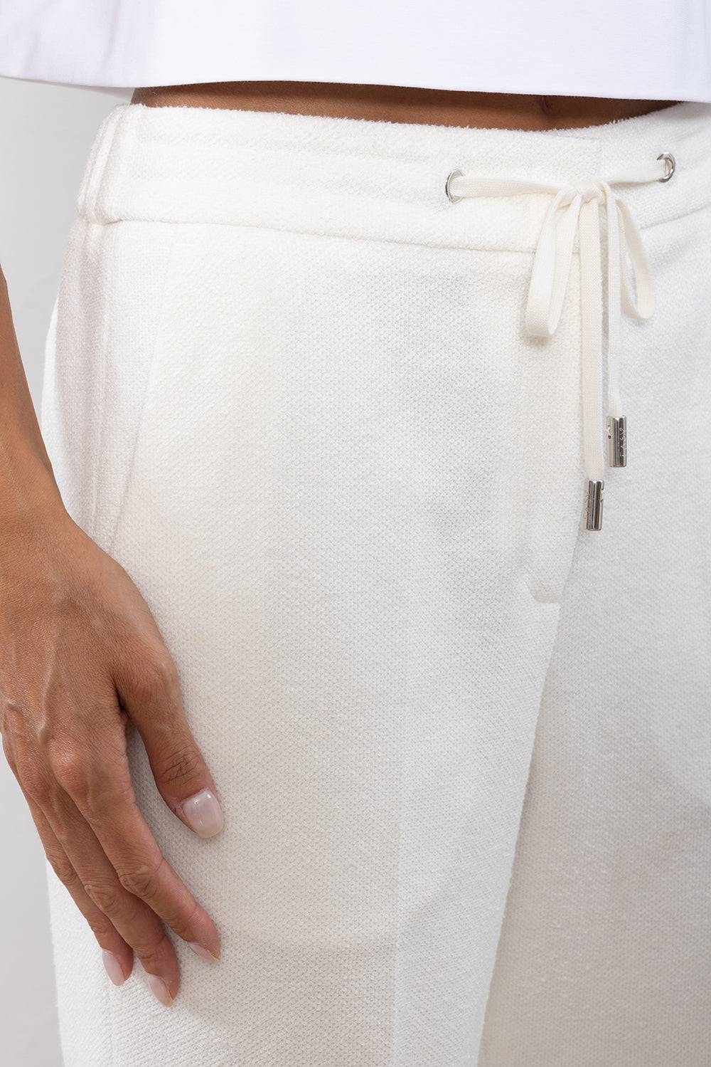 Peserico Pantalone in felpa rovescia di misto lino cotone Qualità Garantita