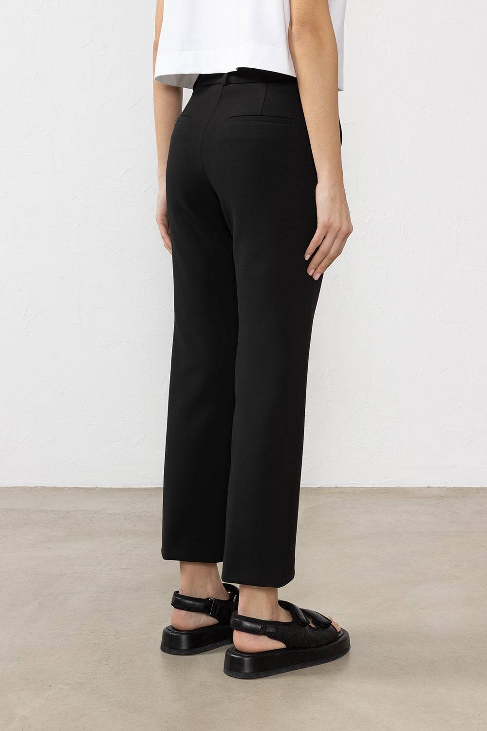 Peserico Pantalone in tela doppia di viscosa e cotone stretch Acquista Ora