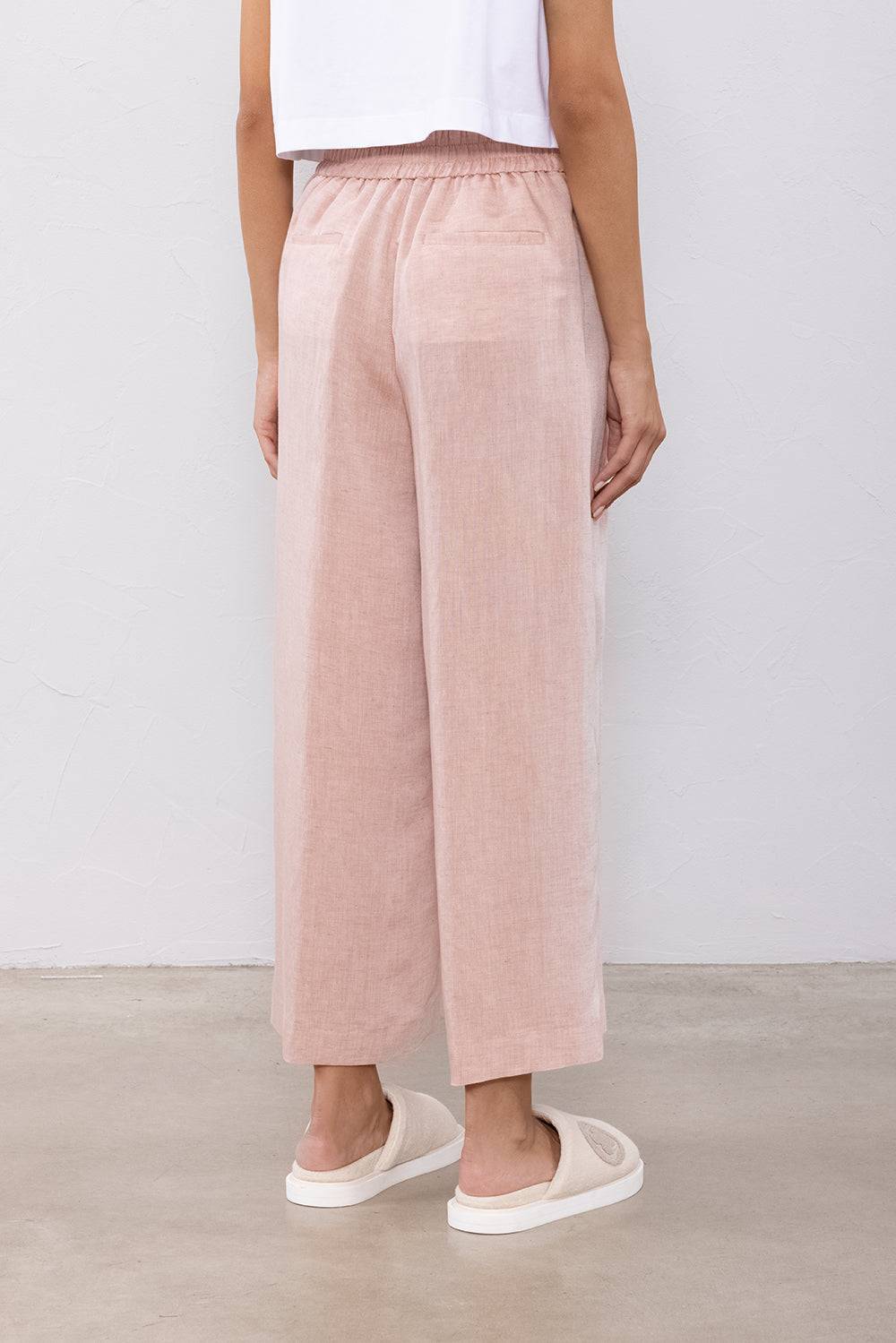 Peserico Pantalone in viscosa e lino Consegna Veloce