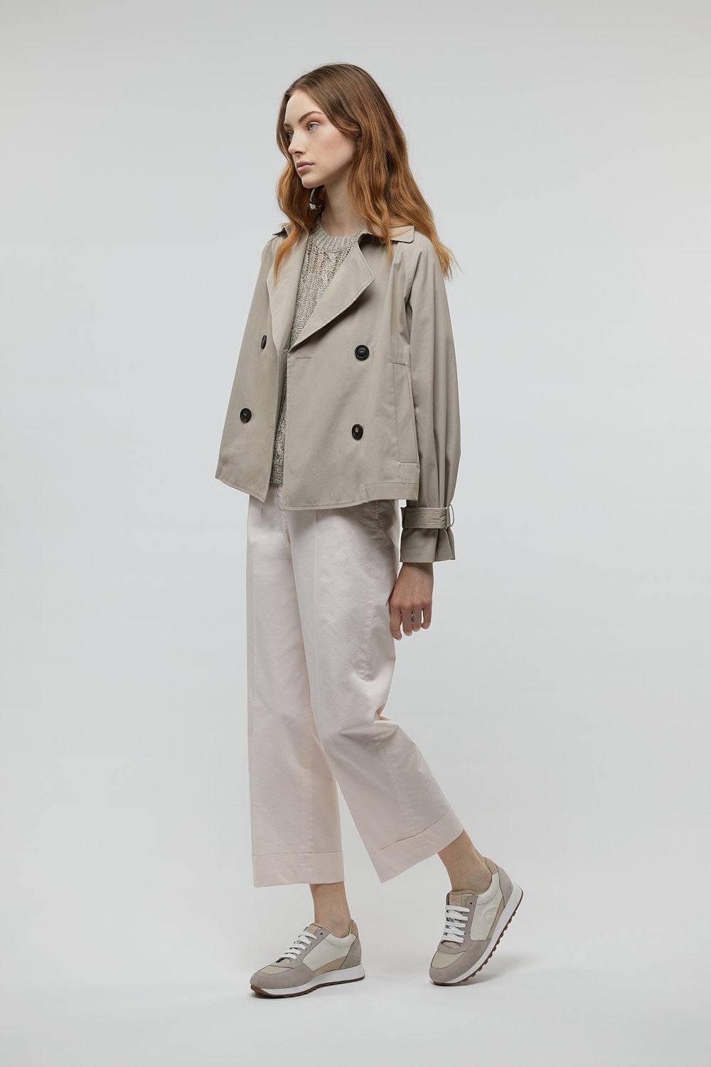 Peserico Pantalone dritto alla caviglia con risvolto Promozione Limitata