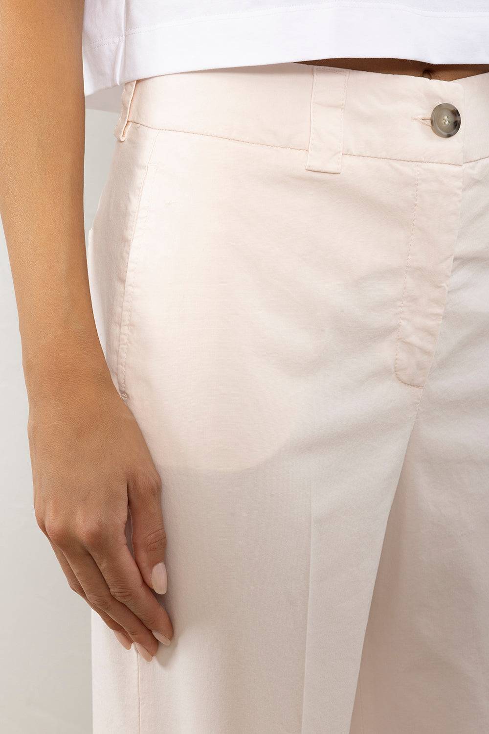 Peserico Pantalone dritto alla caviglia con risvolto Promozione Limitata