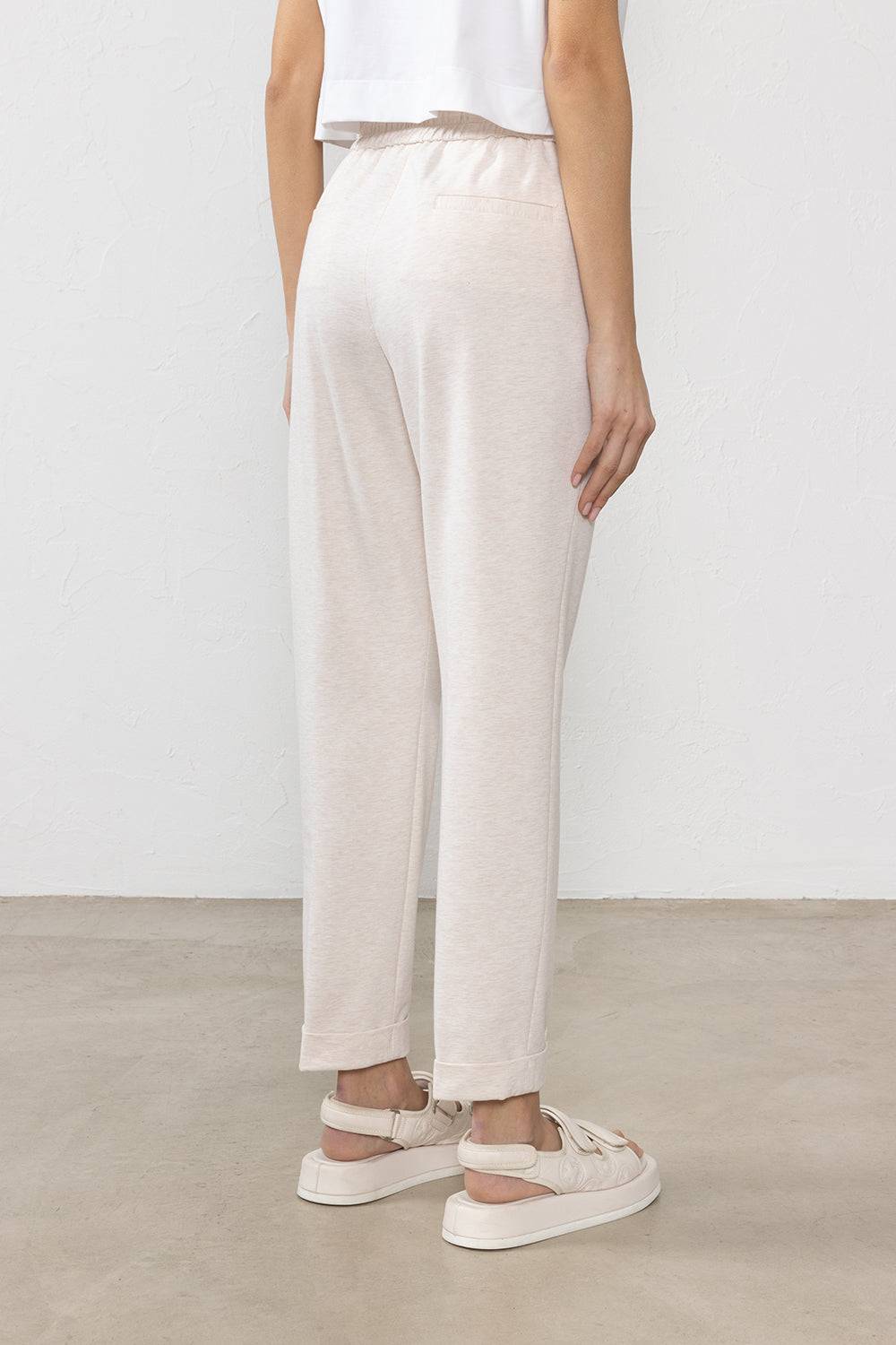 Peserico Pantalone in felpa leggera di cotone Affare Del Giorno
