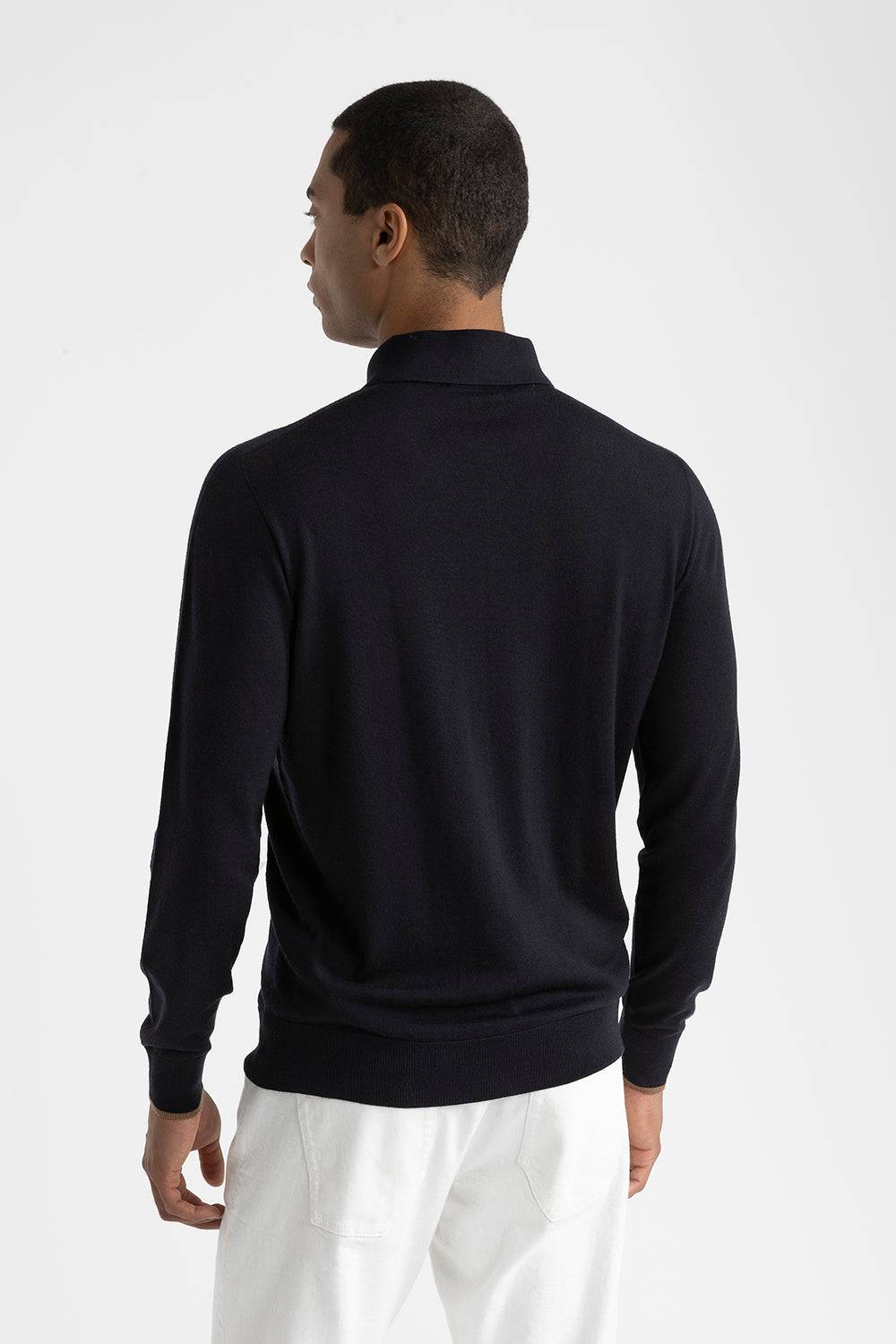 Peserico Maglia scollo a polo in pura lana vergine Online