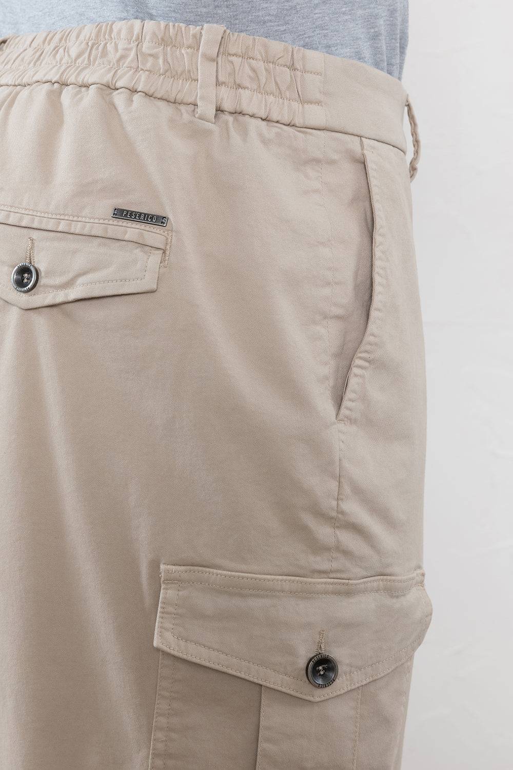 Peserico Pantalone chino in gabardina di cotone stretch Offerta speciale