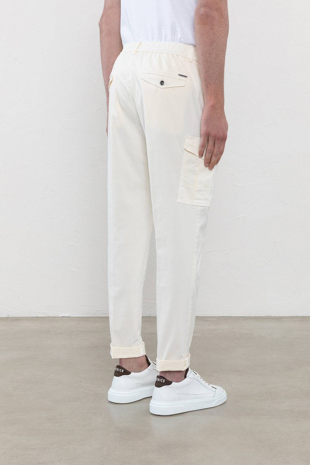 Peserico Pantalone chino in gabardina di cotone stretch Comprare a buon mercato