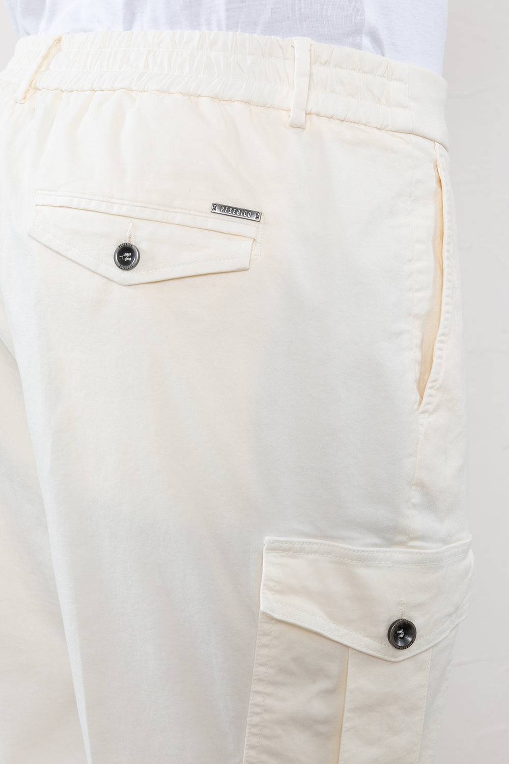 Peserico Pantalone chino in gabardina di cotone stretch Comprare a buon mercato
