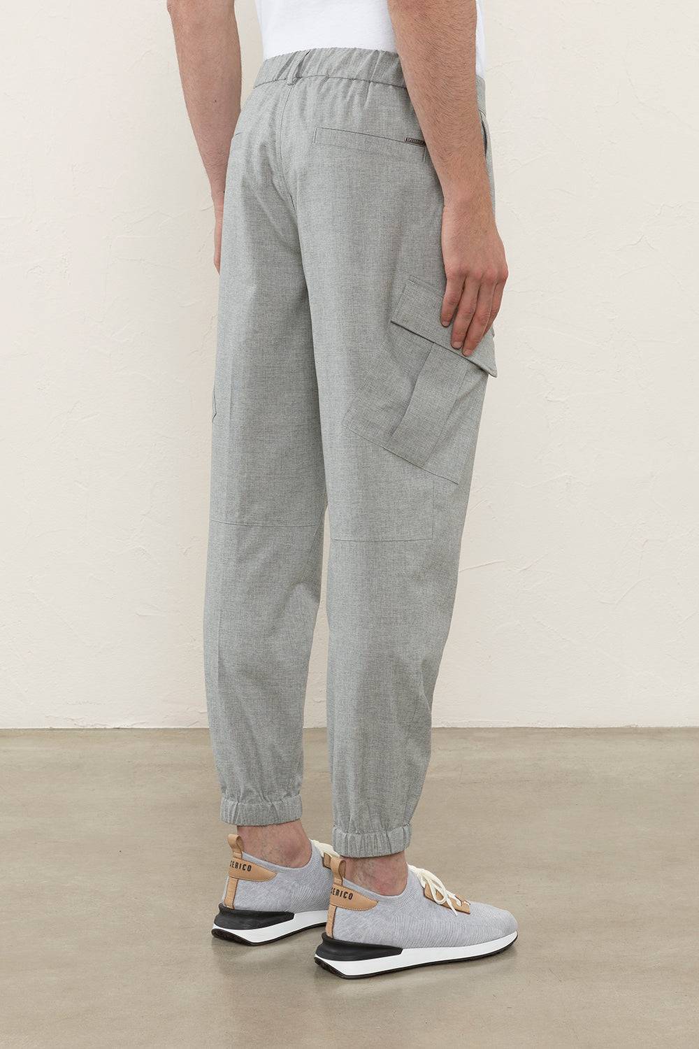 Peserico Pantalone chino in fil a fil di lana, seta e cotone Grande vendita