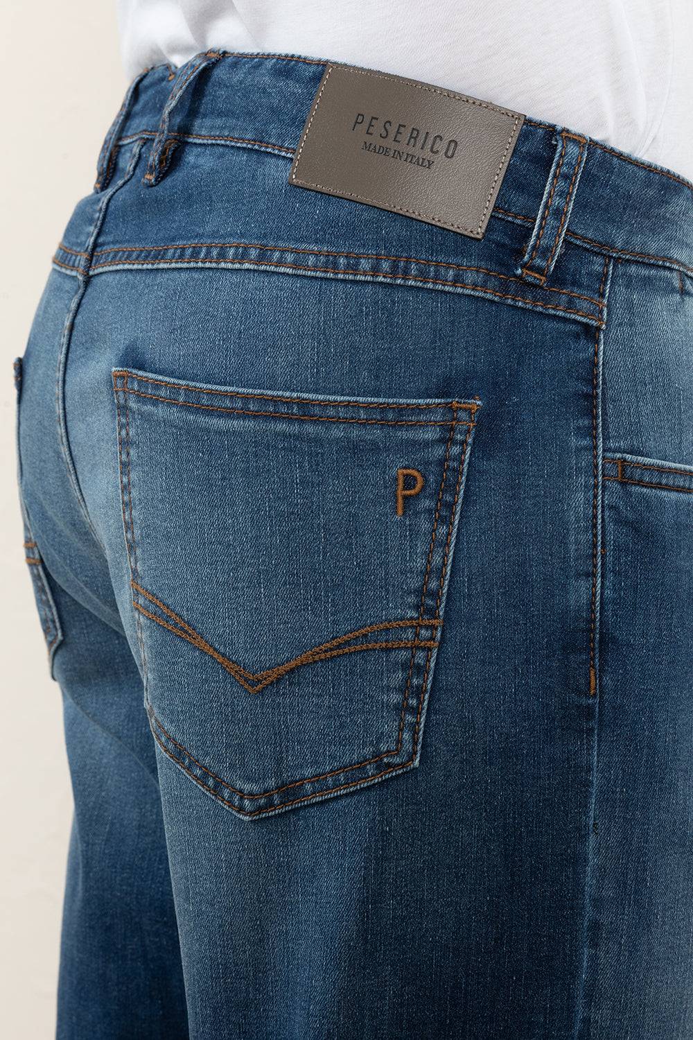 Peserico Pantalone in leggero denim di cotone Fornitura limitata
