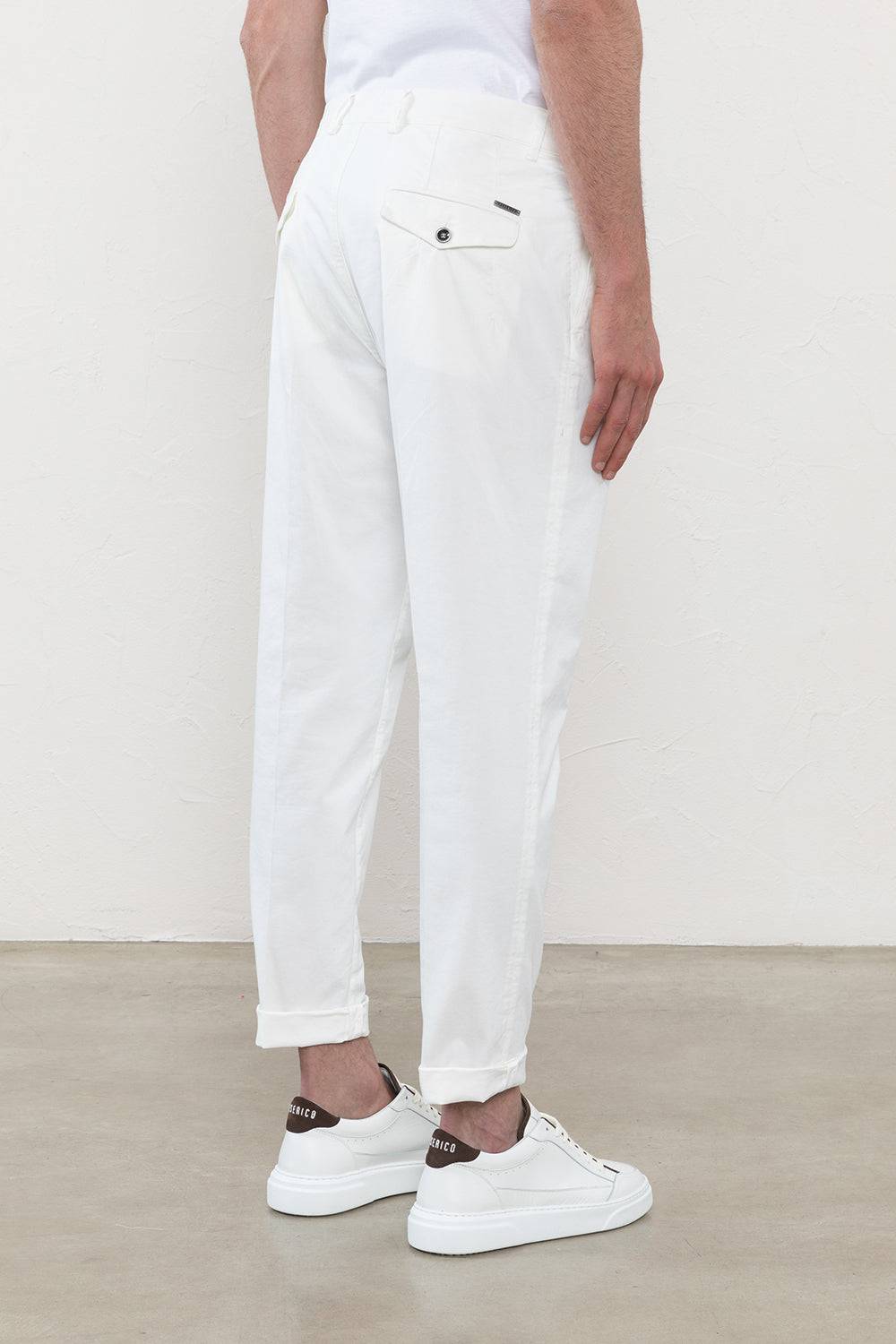 Peserico Pantalone chino in gabardina di cotone stretch Black Friday
