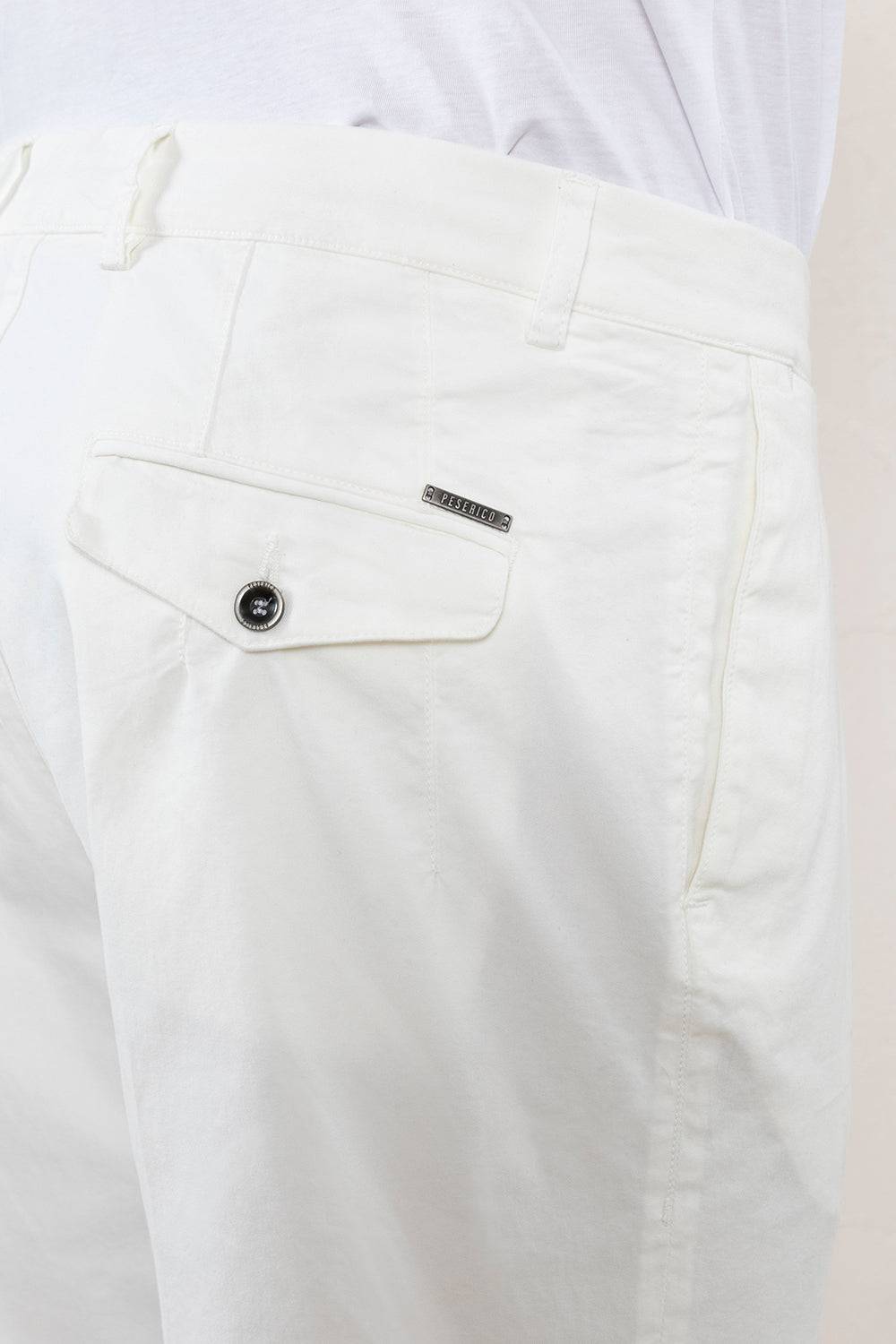 Peserico Pantalone chino in gabardina di cotone stretch Black Friday