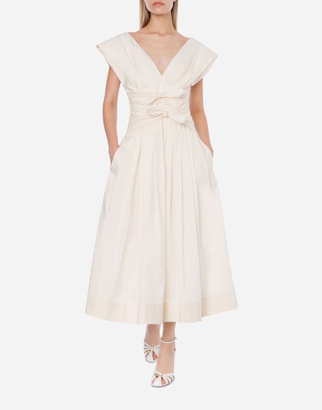 Philosophy Di Lorenzo Serafini Abito in cotone stretch con fiocchi Prezzo Ridotto
